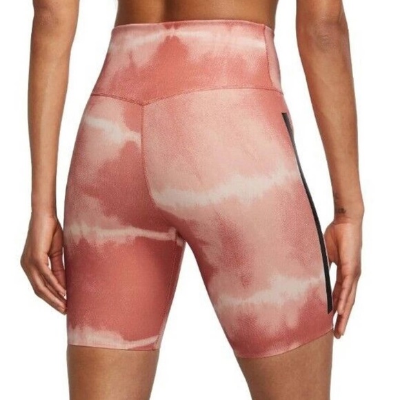 Nike Women's XL One Luxe Dri-FIT 7" Mid-Rise Printed Training Shorts DO7814-827 - Picture 2 of 10